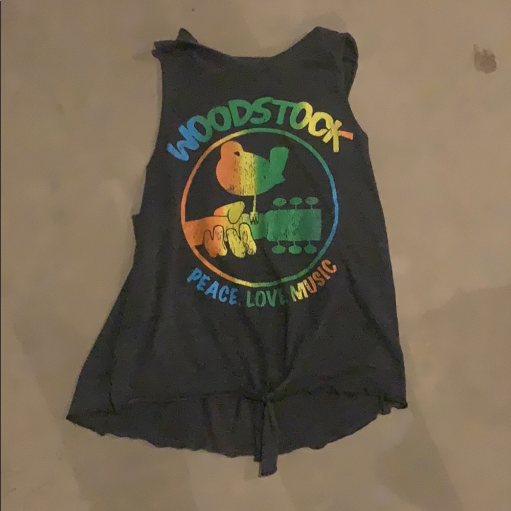 Chaser Woodstock rainbow tank top